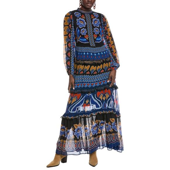 FARM Rio Multicolor Maxi Dress - Picture 1 of 5